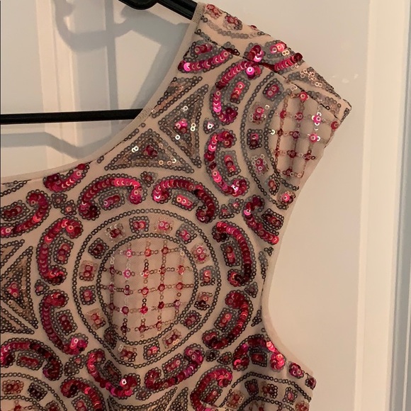 Sequined Nicole Miller Cocktail Dress - Picture 3 of 5